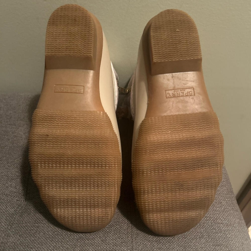 Sperry Women's Cream Duck Boots‎ size 7.5 - Picture 5 of 6